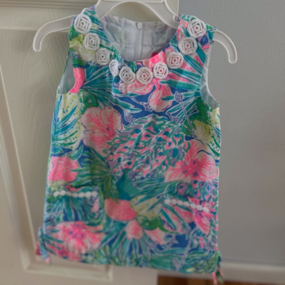Lilly Pulitzer Kids Floral Paradise Sleeveless dress